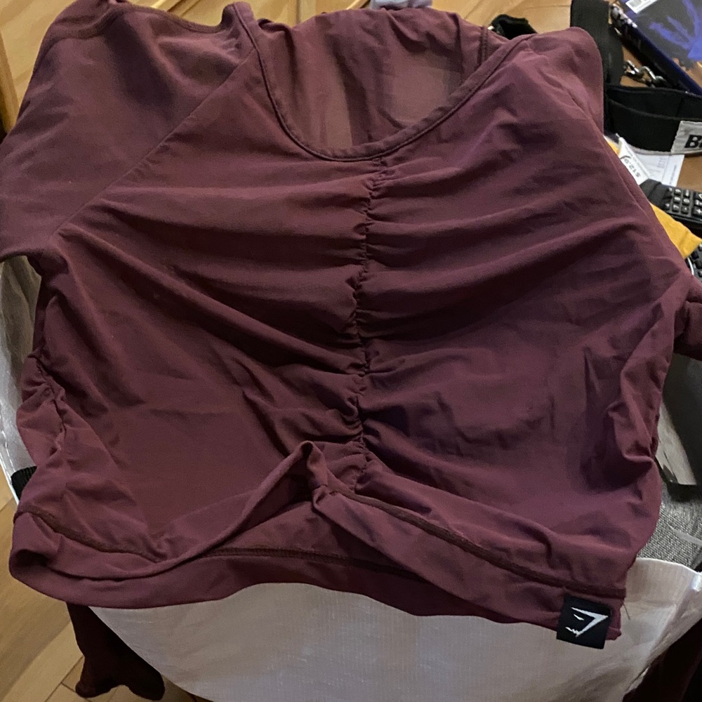 Gymshark Maroon Short Sleeve Top